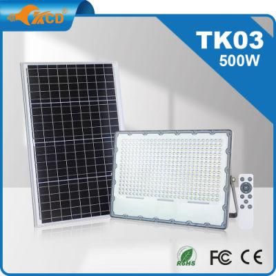 High Lumen Remote Control Outdoor IP67 Garden Security Solar Powered 50W 100W 200W 300W 500W Outdoor Solar LED Flood Light