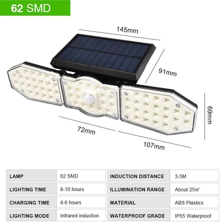 Outdoor Garden Solor LED Spot Light, LED Security Lamps, Waterproof LED Projectors Wall Lights