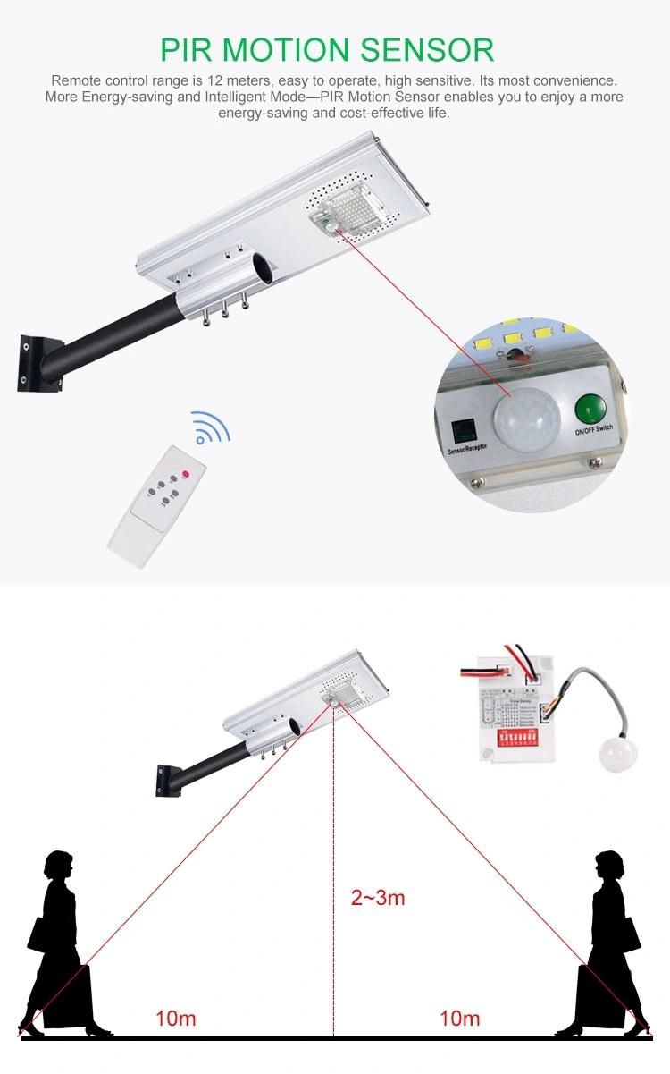 China Manufacturer Outdoor Built-in Integrated Solar LED Street Light Series