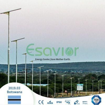 Esavior 50W Outdoor Lighting All in One Integrated Solar LED Street Light with TUV-Sud Certificated