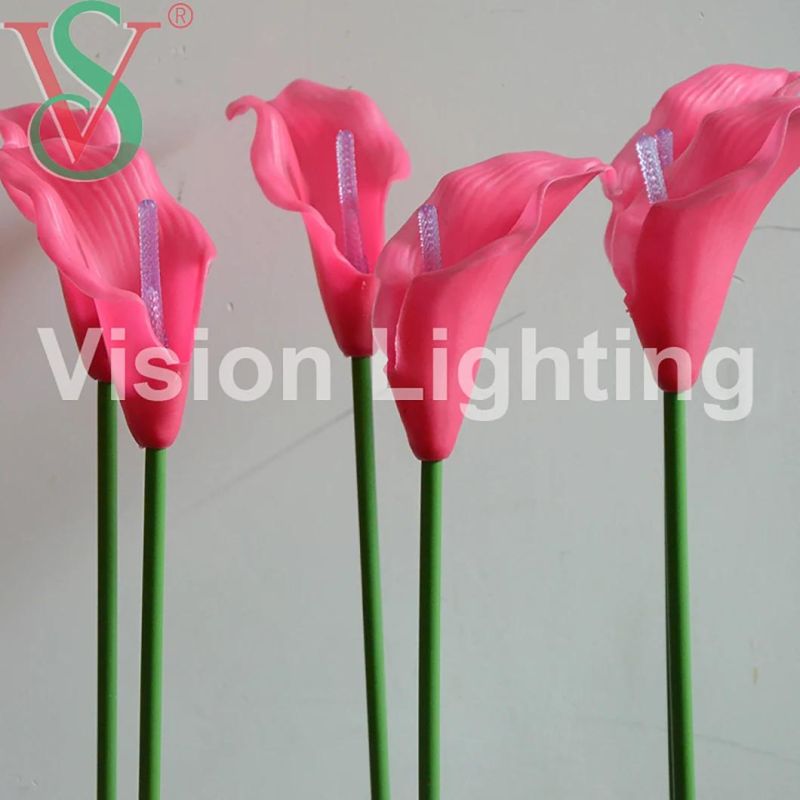 Outdoor Use Christmas LED Calla Lily Decoration Flower Light