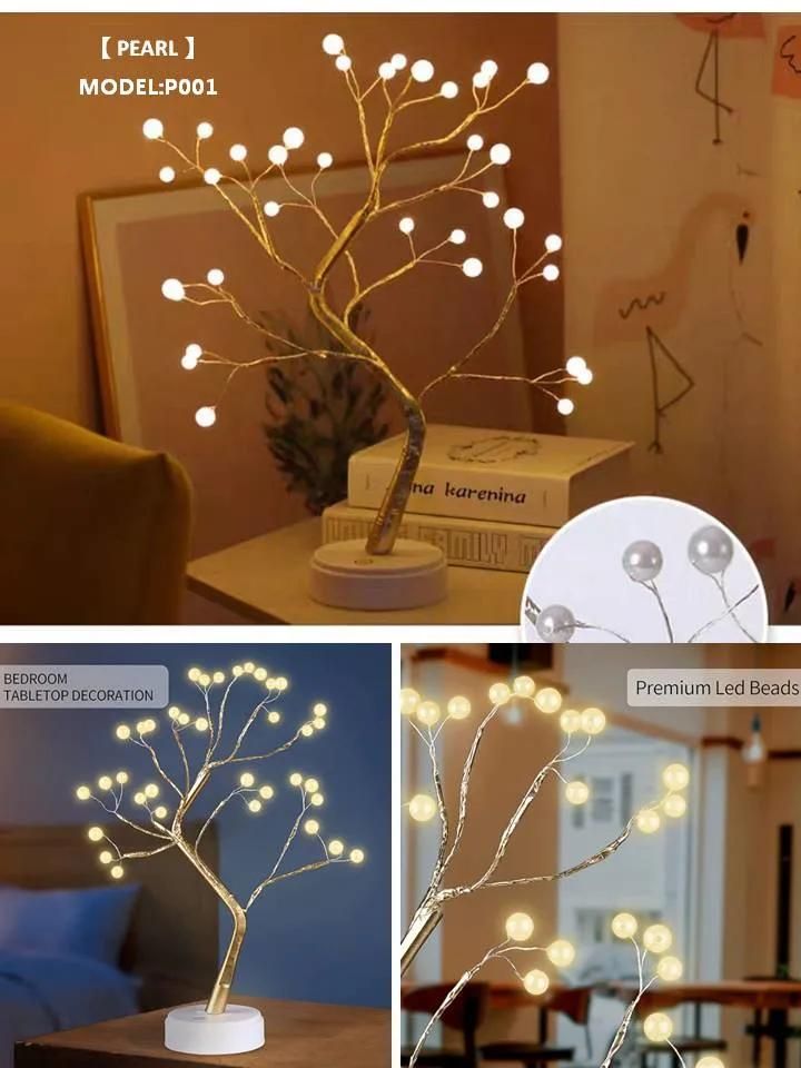 Sparkly 108 LED Firefly Tree Lights Remote Control Fairy Night Lights 108 LED Sparkly Tree Lamp