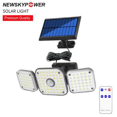 Wholesale Outdoor Waterproof Courtyard Lawn Lamp 3head Split Solar Wall Light for Garden Patio Landscape