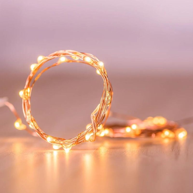 8 Modes 100/200/300/400 LED Solar Copper Wire String Chrsitmas Party Decoration Lights with CE RoHS