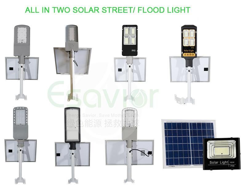 Esavior Ies Types Available 40W All in Two LED Solar Street Lights