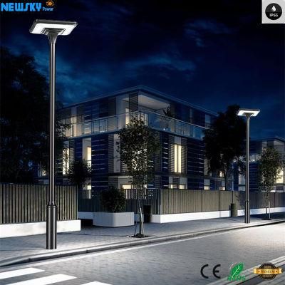 Newsky Power Rechargeable Luxform LED Metal Commerical Post Solar Street Light