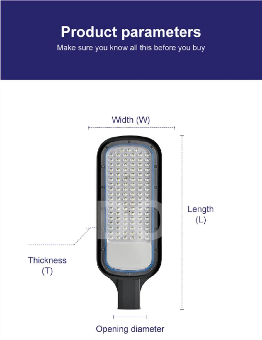 Outdoor IP65 Waterproof 50W-200W LED Street Light