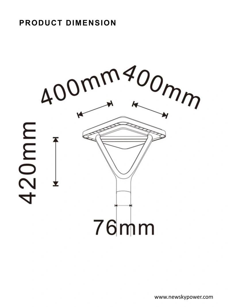 Newsky Power Outdoor Energy Saving Lamp Solar LED Garden Light