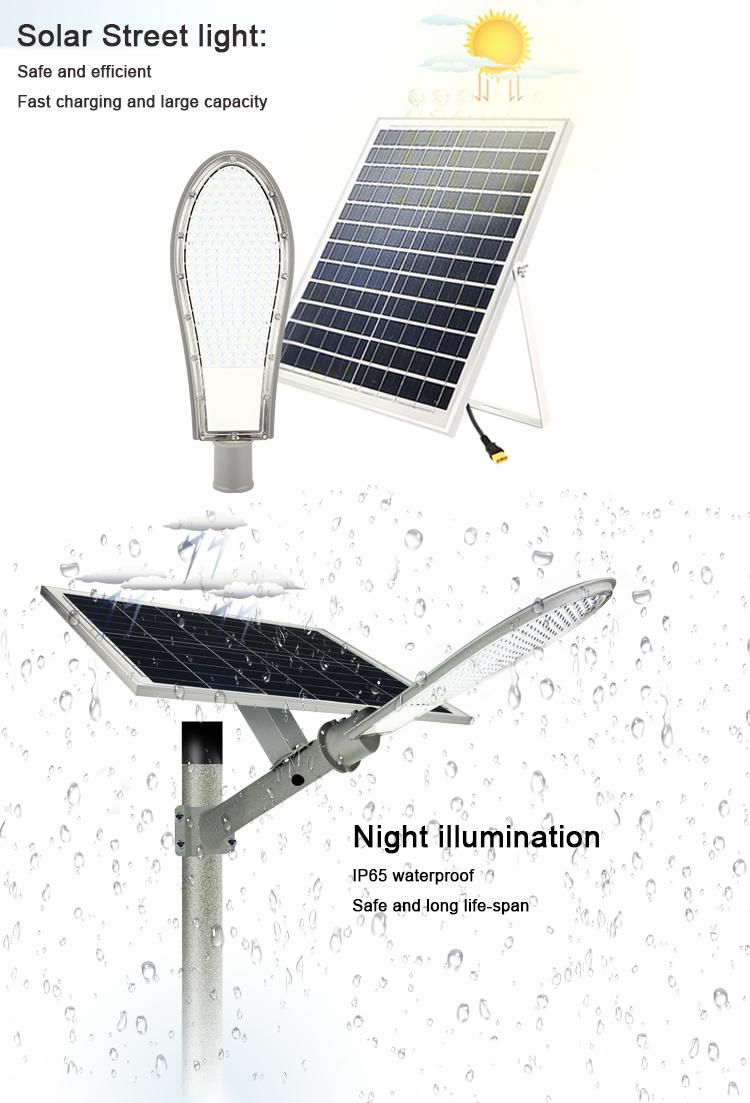 Bright Colorful Waterproof Outdoor Aluminum Alloy Integrated 100W 150W 300W 1000W LED Street Solar Light