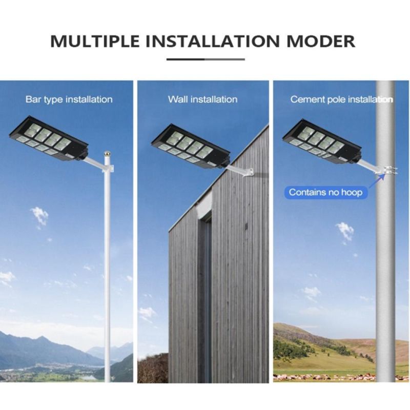 New Aluminuim Super Bright 100/200/300/400/500W Outdoor LED Solar Park/Garden/Street Lamp