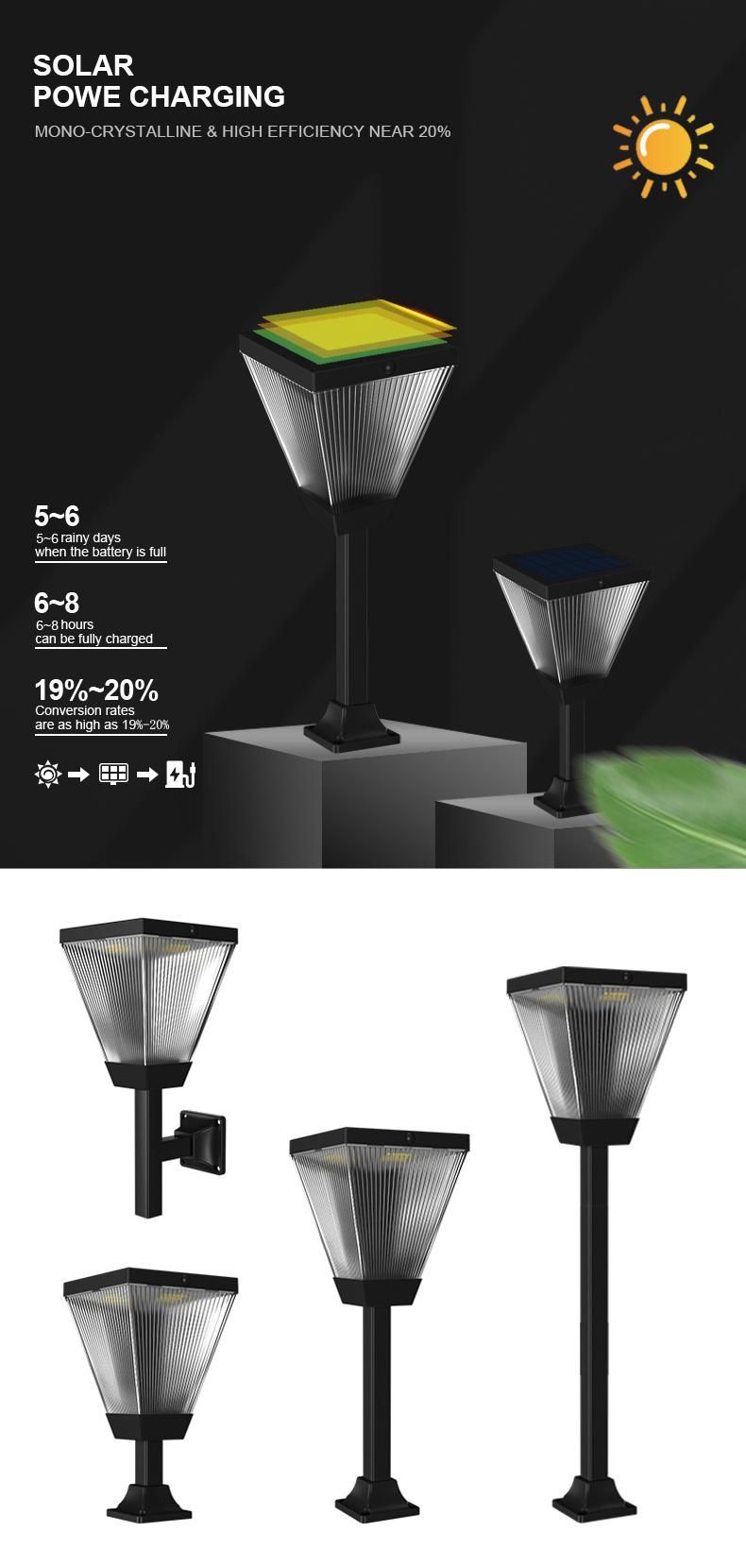 Alltop 2022 Modern Latest Hot Sale 3W Solar Smart Garden Lights Outdoor Landscape Waterproof LED Solar Garden Lights