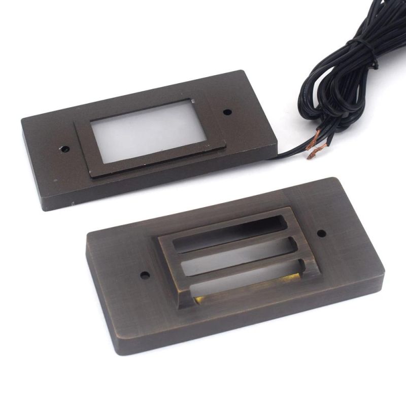 Brass Landscape Lighting Step Light for Garden Security