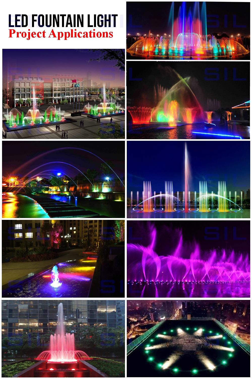 LED Underwater LED Light RGB Water Fountain Underwater Light LED IP65 9W DMX512 Control RGB Fountain Light