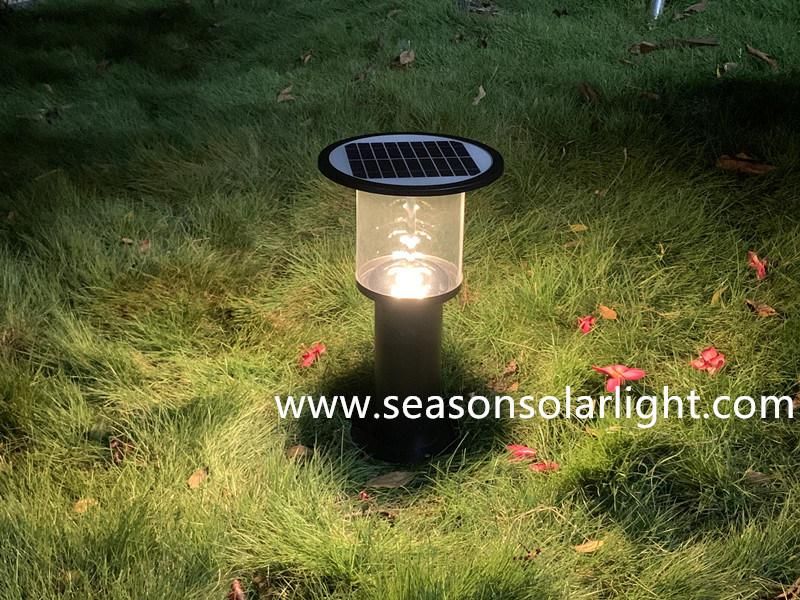 Bright Solar Product LED Light Garden Outdoor Solar Gate Pillar Light with 5W Solar Panel Lighting