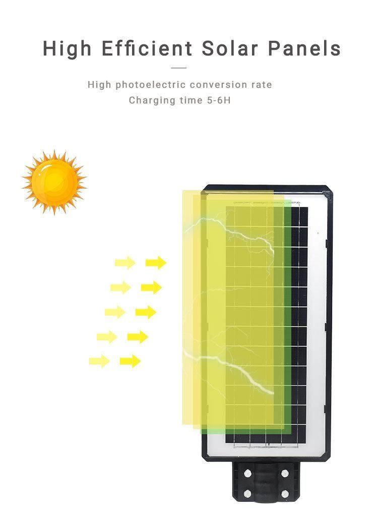 60W 90W 120W Solar Lightings Outdoor High Brightness Solar LED Street Light