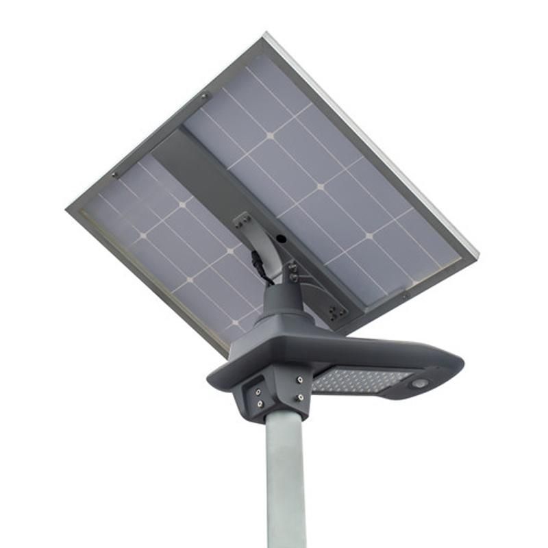 30W Remote Control Sensing LiFePO4 Battery Solar Pole Street Light