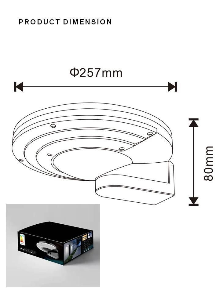 Solar Wall Lights Waterproof Pathway LED Solar Powered Outdoor Emergency Security Garden Wall Light