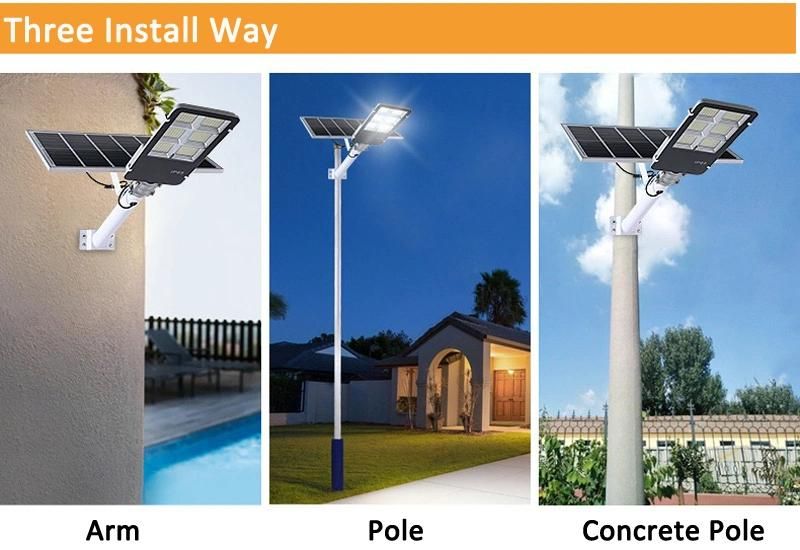 Zhongshan Hairolux Remote Control Outdoor Waterproof Solar Panel IP65 100W 200W 300W LED Solar Street Lights