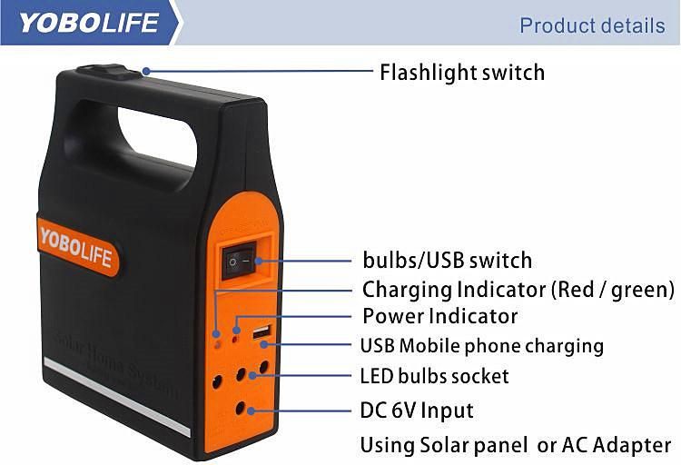 Yobolife 3W Rechargeable Emergency Solar System