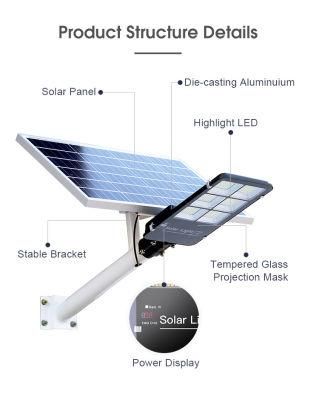 15W 4m Galvanized Pole Garden Integrated Solar LED Street Light