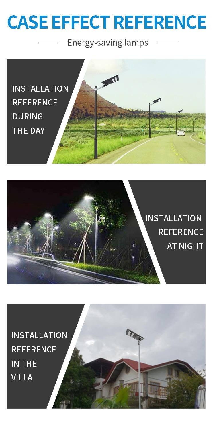 Cold White Color 60W 3030 LED Chips Solar Street Light