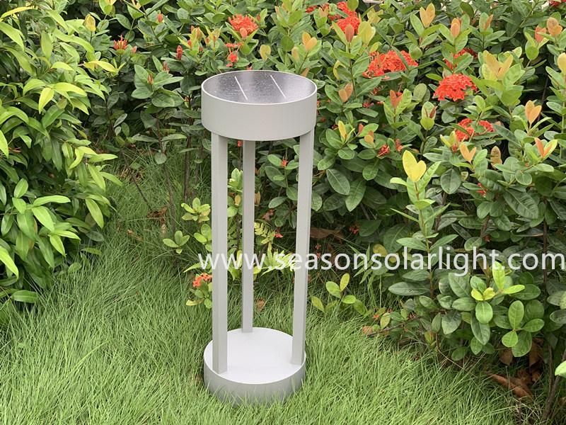 Bright LED Light Lamp Outdoor Garden Decoration Lighting Smart Solar Bollard Light with Solar Panel