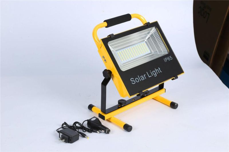 Yaye 18 Hot Sell 50W/100W Portable Solar Flood Light/ 50W/100W Portable Solar Recharge LED Spotlight