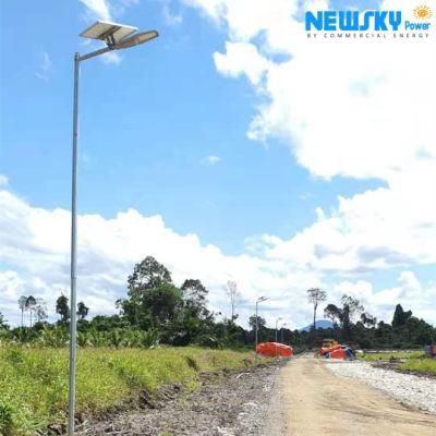 Outdoor 5000 Lumens 400W Efficiency New Energy Farm Road Solar Street Light with Lithium Battery