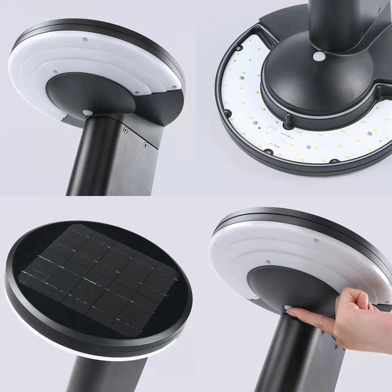 Modern Style All in One LED Solar Bollard Light for Garden