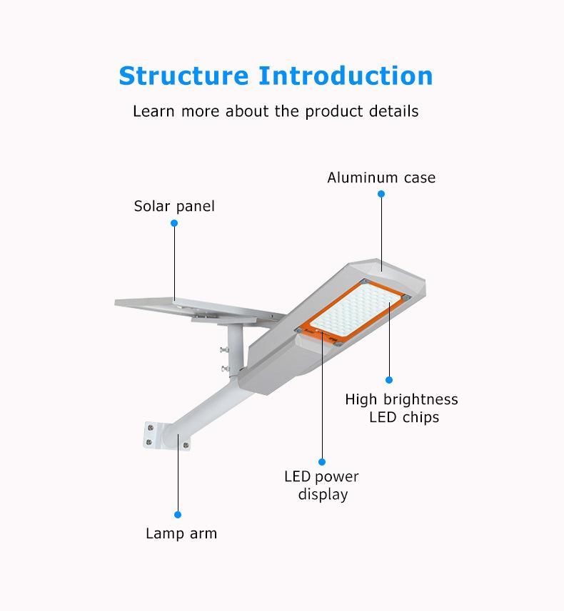 Litel Solar LED Street Lights 100W 200W 300W Parking Yard Lamp