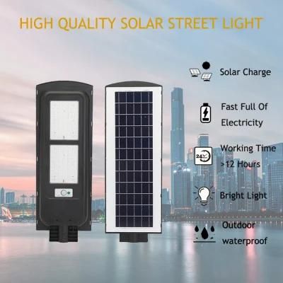 Remote Control Street Outdoor Waterproof IP65 50W 100W 200W 300W Integrated All in One LED Solar Garden Light