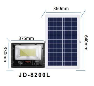 100W 200W Garden Spotlights Solar Panel LED Flood Light