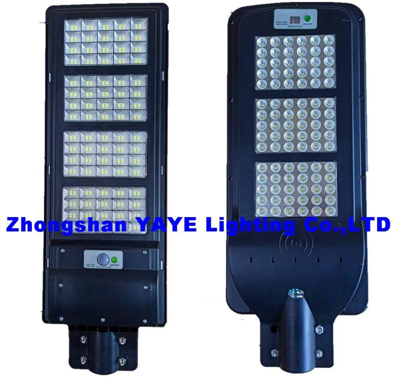 Yaye 2021 Hot Sell 150W Outdoor All in One Solar LED Garden Road Street Light with 1000PCS Stock/Radar Sensor/Remote Controller/ 3 Years Warraty