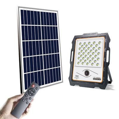 Wholesale Price 100W Remote Control LED Solar Flood Light with CCTV Camera