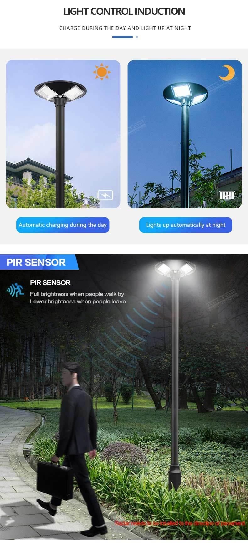 Alltop Factory Direct Sale Outdoor Waterproof IP65 300W 500W All in One Solar Powered LED Garden Light