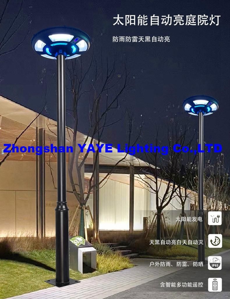 Yaye 300W/400W RGB UFO Solar LED Outdoor Lighting, UFO Solar LED Pathway Light for Outdoor Garden Yard Lawn IP65 & Stock 500PCS Each Watt