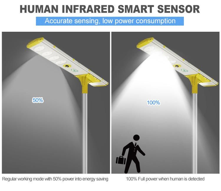 Outdoor LED Light 100W 5050 LED Chips Solar Street Light