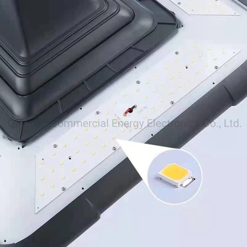 50W UFO Integrated Post Lamp Wireless Solar Street Courtyard Light