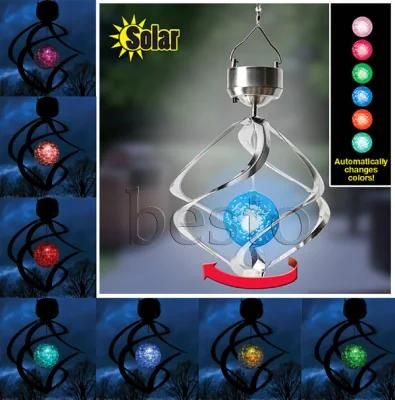 LED Color Changing Solar Light LED Spinner Solar Light LED Color Changing Wind Spinner Solar Light