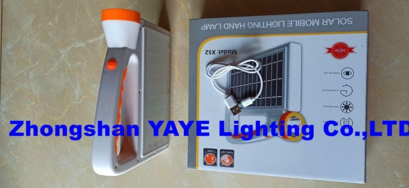 Yaye Hottest Sell Portable Mini Solar Power System Lights 25W 30W Solar Emergency Light with 4 LED Lamps /1000PCS Stock