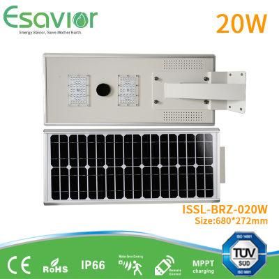 All in One Integrated Solar Power LED Security Garden Street Motion Sensor Light