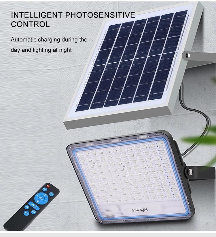 Distributor 50W High Brightness Energy Saving Aluminium Garden Outdoor Waterproof IP65 Solar LED Outdoor Lighting