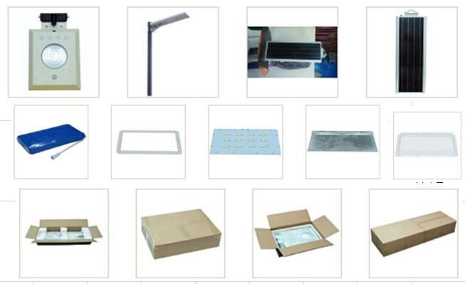 Integrated 60W Solar LED Road Lamp with CE RoHS 100-110lm/W