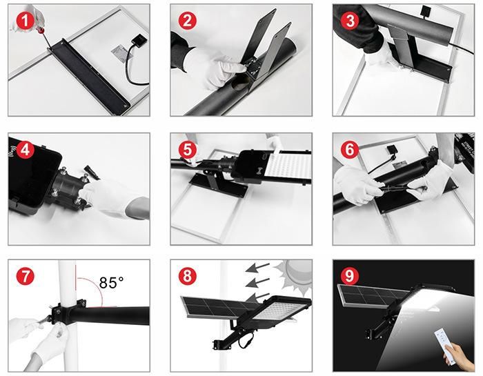 Bspro Commercial Integrated Outdoor Waterproof IP65 300W All in One Solar LED Street Light