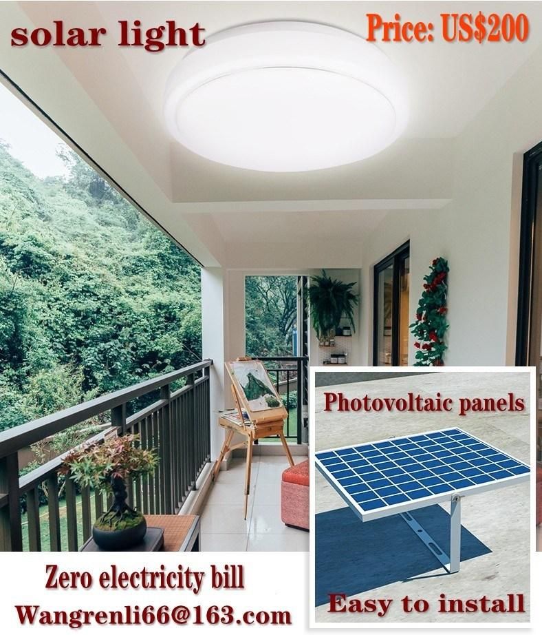 Solar Light Indoor Ceiling Light_High-Power Balcony Aisle Corridor Eaves Household Lighting_Solar Light