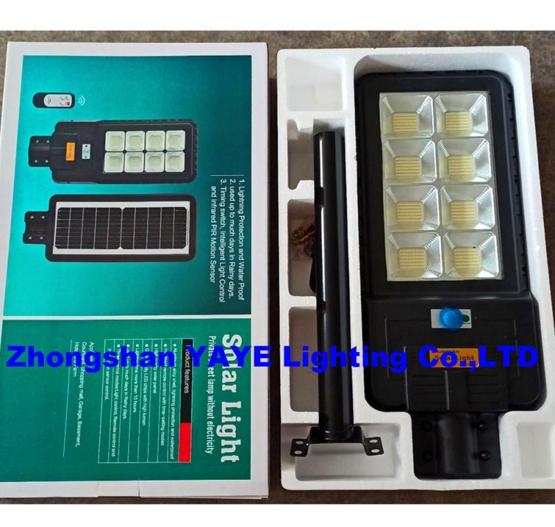 Yaye Hot Sell IP66 Outdoor Solar Lamp All in One Integrated LED Street Light for Garden Parking Highway 500W/400W/300W Stock with 1500PCS