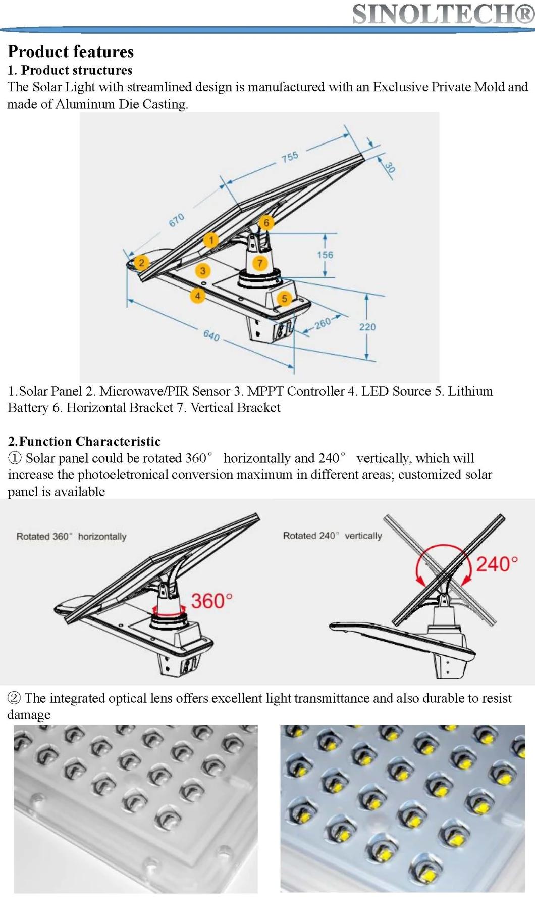 50W Elite G02 Series  LED Solar Powered LED Street Light (G02-50W)