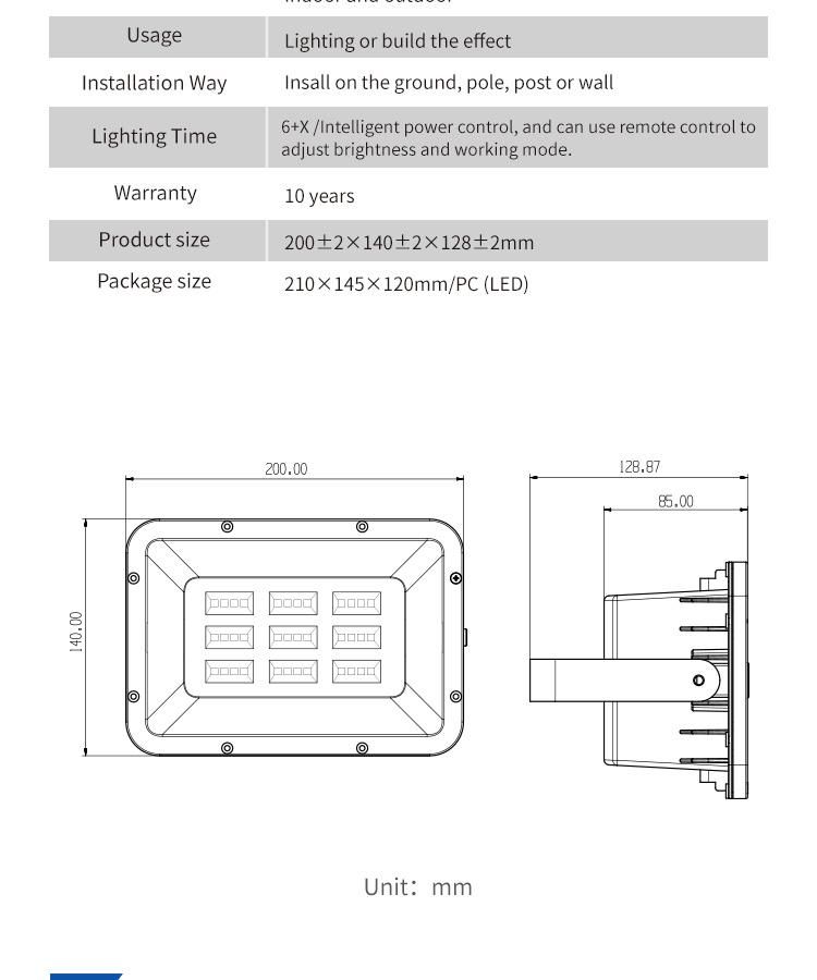 Exclusively Designed Solar Flood Light with Diamond Reflectors