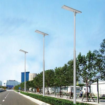 Phoebus Aluminum PIR Motion Sensor Outdoor Waterproof IP65 High Brightness Integrated 30W 40W 60W 80W 100W 120W All in One Solar Street Light