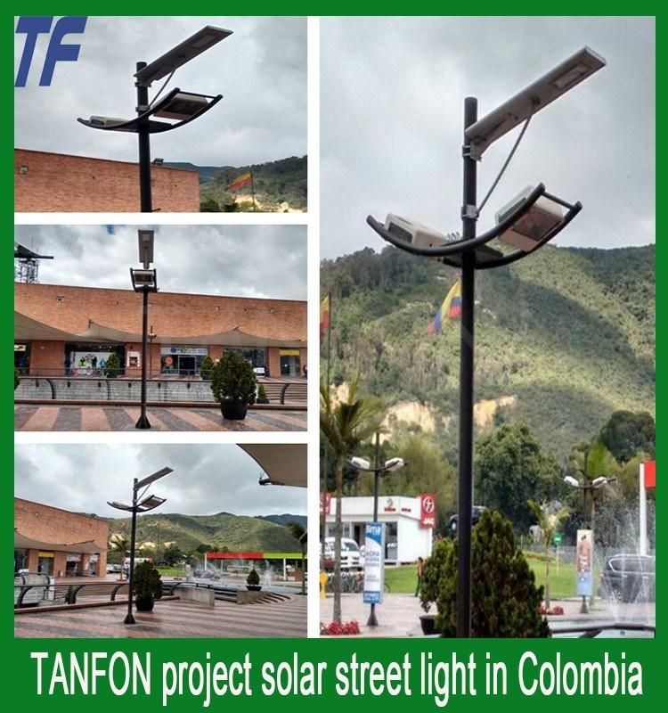 All in One Design Solar Street Light with Pole Solar Lighting System